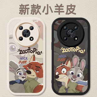 适用鼎桥M40手机壳新款 女生华为nzone50pro疯狂动物城小羊皮全包带防摔男保护套tech智选5G移动pr0软SP210壳