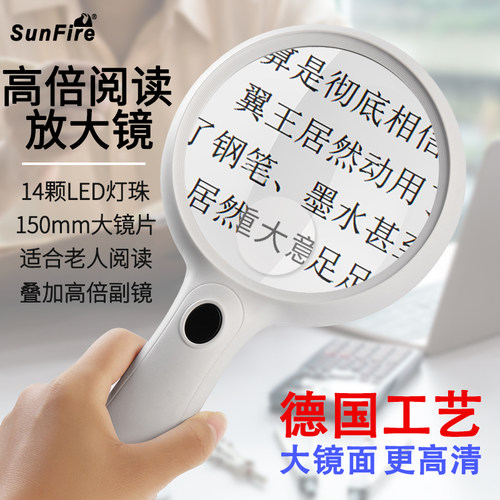 老年人阅读放大镜太阳火非球面
