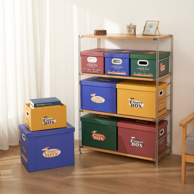 牛皮纸质收纳箱档案搬家整理箱离职文件装书大号有盖零食礼物纸箱