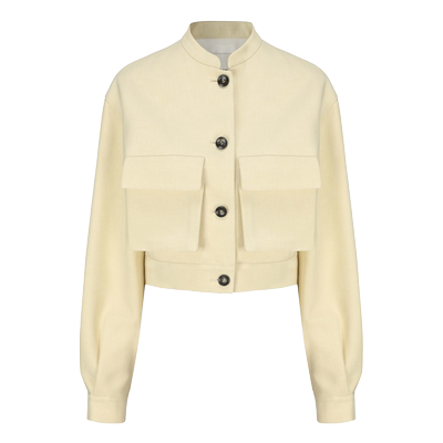 新品造型大口袋立领短款外套