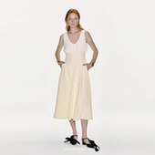 AtelierMissLu 日出维纳斯 2025春夏超高腰弧线拼接收腰连衣裙