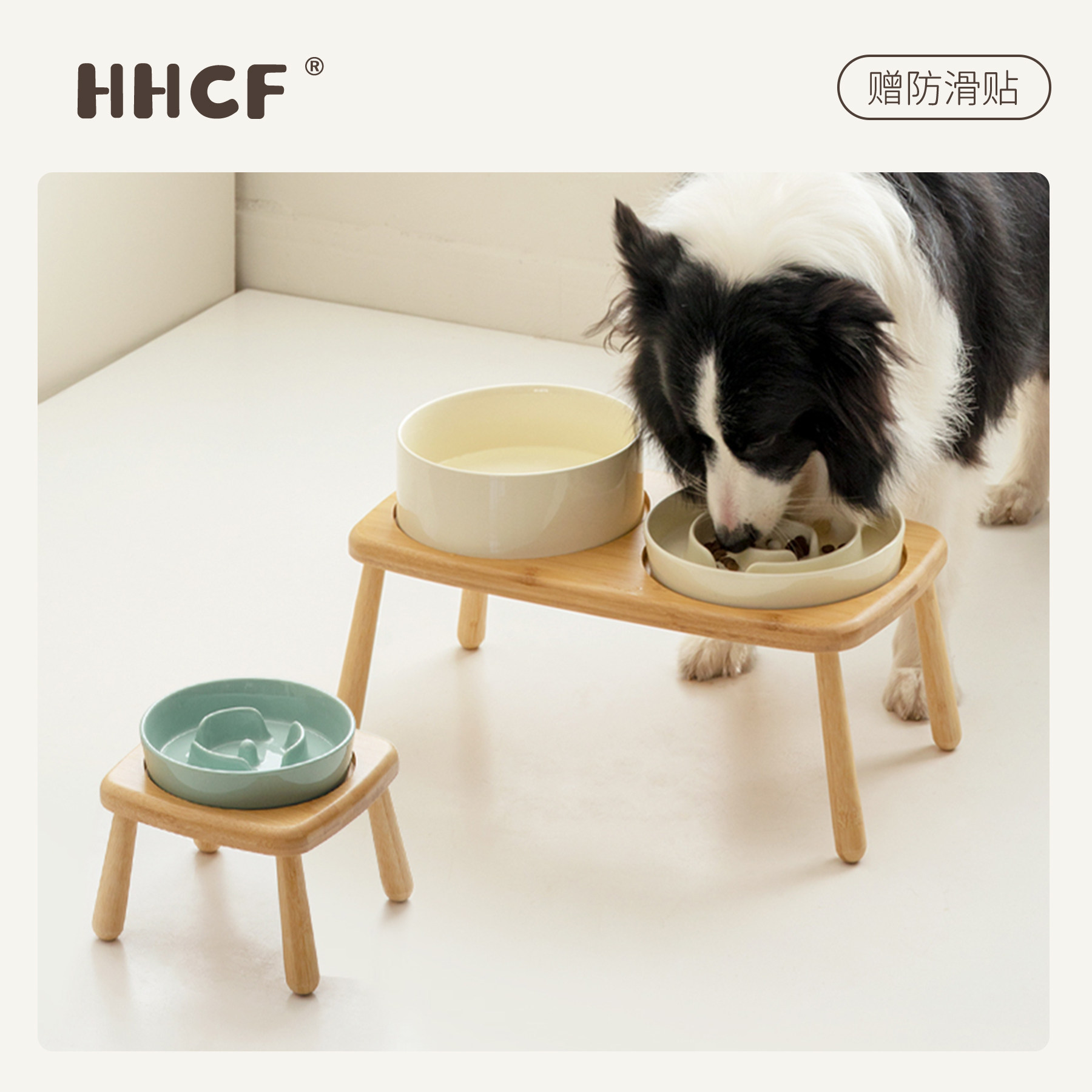 陶瓷狗碗宠物犬慢食缓食防噎饭碗防打翻中小大型双狗粮碗水碗狗盆