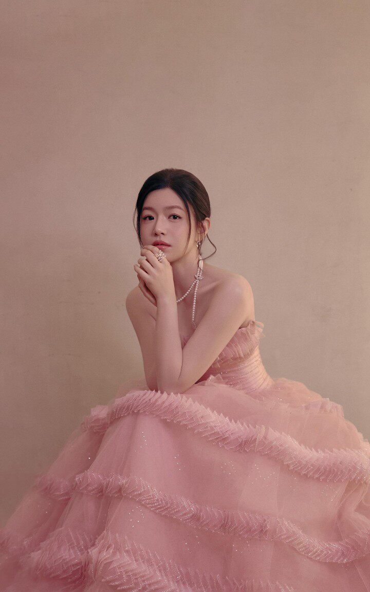 女童生日礼服粉色蛋糕裙儿童裙高儿童礼服