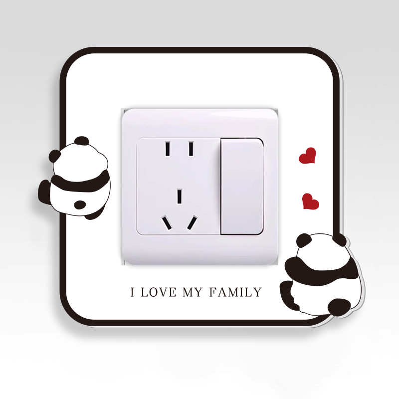 牢固不脱落卡通可爱美化插座遮挡