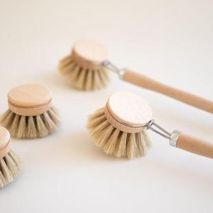 瑞典进口洗碗刷 可替换刷头厨房刷具 软马毛坦皮科瓶刷