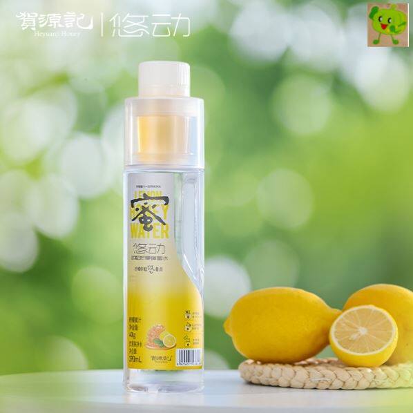 贺源记柠檬蜂蜜水420ml*10瓶0脂手摇分离式网红饮料