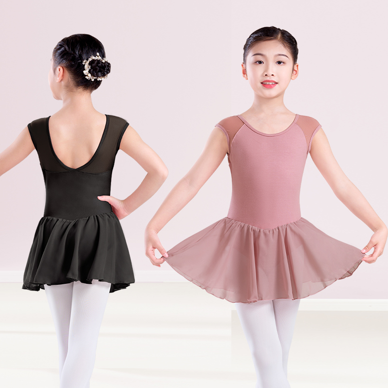 儿童舞蹈服女童秋冬背心芭蕾舞服