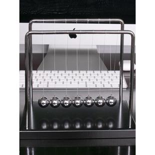 牛顿摆球器7球大号发疯摇摆撞珠桌面物理小摆件单摆波实验撞击球