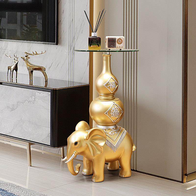 葫芦大象落地摆件电视柜两边大型乔迁新居客厅转角装饰品门口收纳,家居饰品,装饰摆件,淘宝优惠券,粉丝福利购,淘宝优惠卷