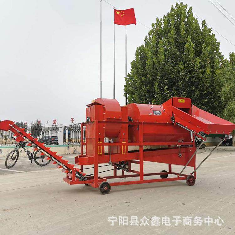 安徽销售中型花生摘果机电动打果机脱果机干湿两用自动装袋装车