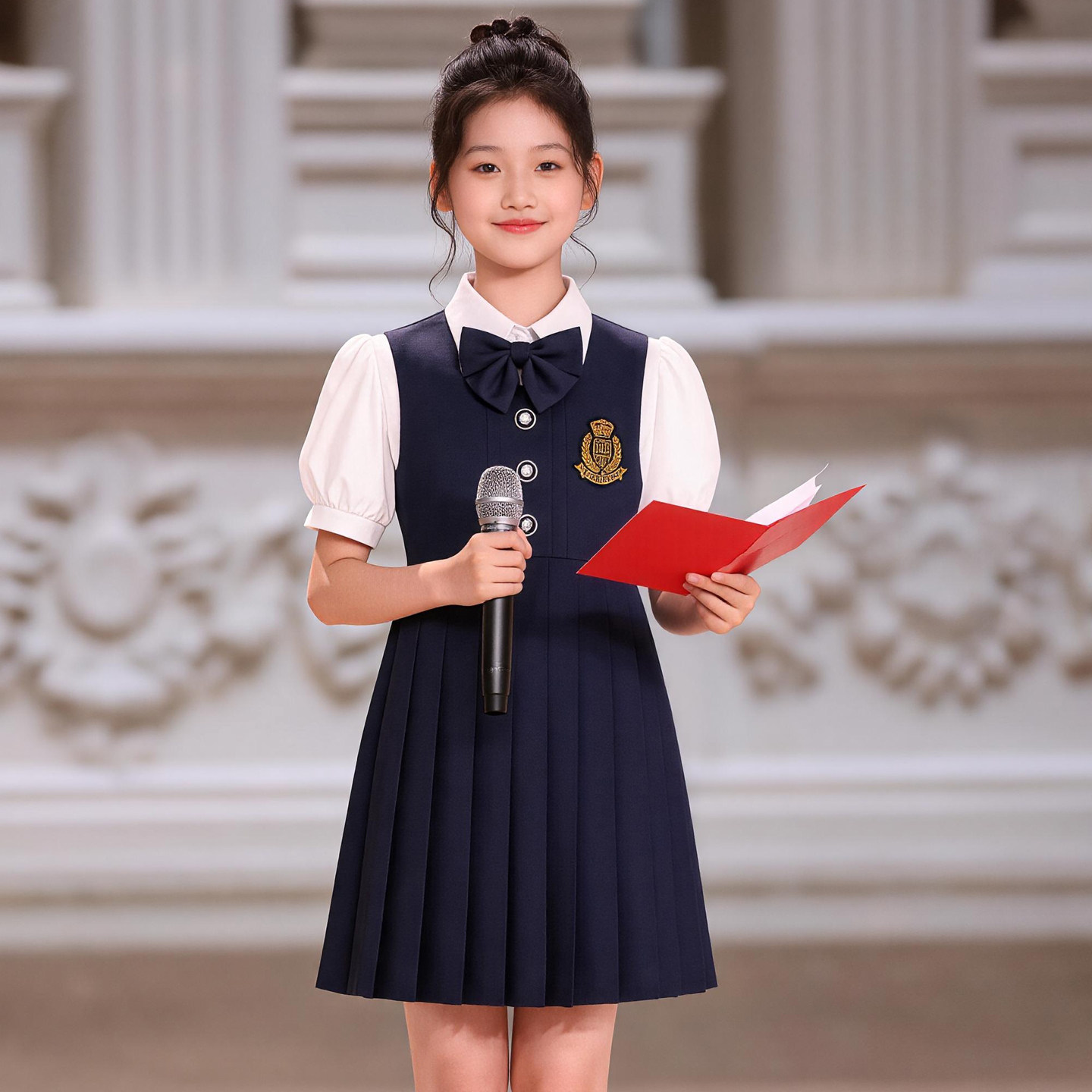 儿童合唱演出服中小学生英伦毕业服幼儿园班服校服诗歌朗诵运动会