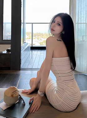 Hello 17【曲线美学】高级感精纺定制细闪修身包臀塑形抹胸连衣裙