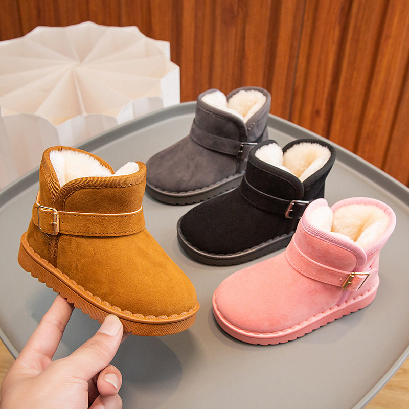 儿童雪地靴2024年冬季新款女童鞋子男童靴子宝宝加绒加厚小孩棉鞋,童鞋/婴儿鞋/亲子鞋,雪地靴,淘宝优惠券,粉丝福利购,淘宝优惠卷