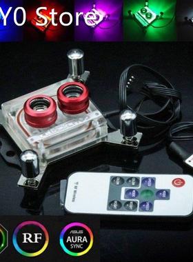 G1/4 Thread Waterblock Acrylic Copper Water Cooling CPU PC W