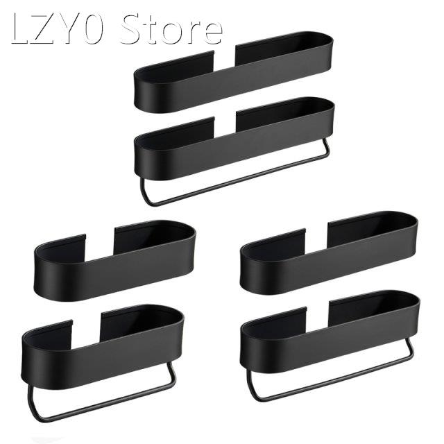 Wall Mounted Shampoo Holder Bathroom 2-in-1 Storage Tray wit