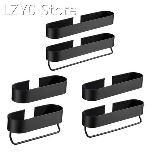 Wall Mounted Shampoo Holder Bathroom 2-in-1 Storage Tray wit