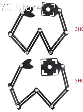 6-sided Aluminum Alloy Angle Finder Template Tool 6 Folding