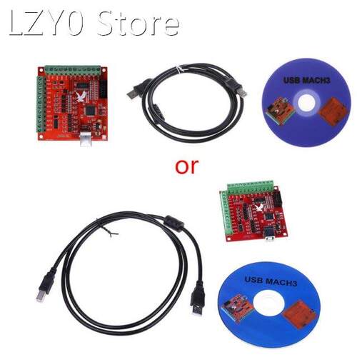 CNC USB MACH3 100Khz Breakout Board 4 Axis Interface Driver
