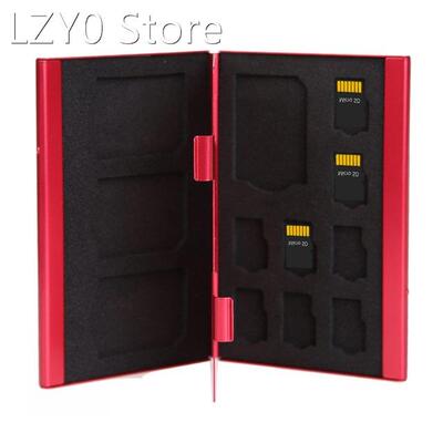 Memory Card Case Storage Box Portable Aluminium Alloy 4*SD +