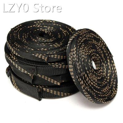1PC 5/10M Black Insulated Braided Cable Sleeving Wire Cable