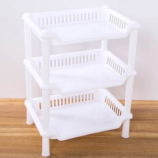 Ouneed 3 Tier Plastic Corner Organizer Bathroom Caddy Shelf