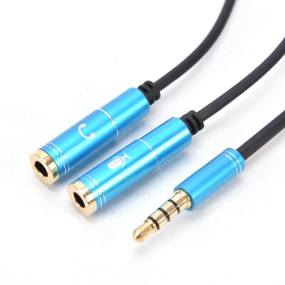 for PC  Mic Headphone Splitter Audio Cable Jack  1 Male to