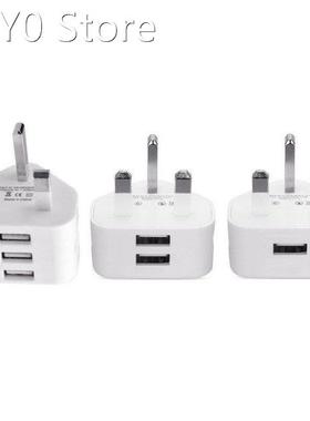 Universal Usb Uk Plug 3 Pin Wall Charger Adapter With Usb Po