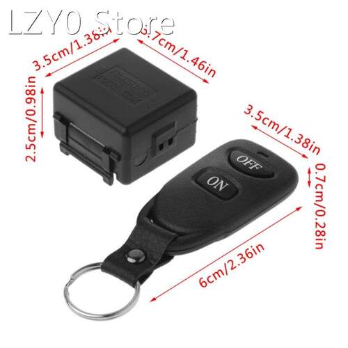 DC 12V 10A 1CH RF Wireless Remote Control Switch 433MHz Rec