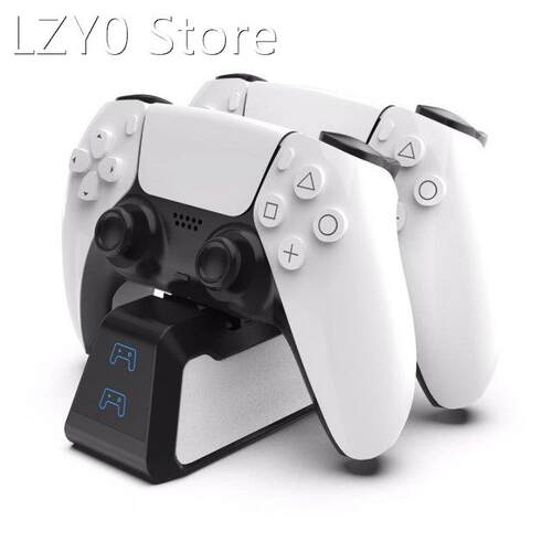 Dual Fast Charger for PS5 Wireless Controller USB Type-C Cha