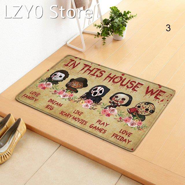 creative letter printed doormat multi-purpose absorbent non