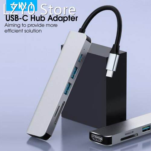 6 in 1USB 3.0 Hub For Laptop Adapter PC For MacBook PD Charg