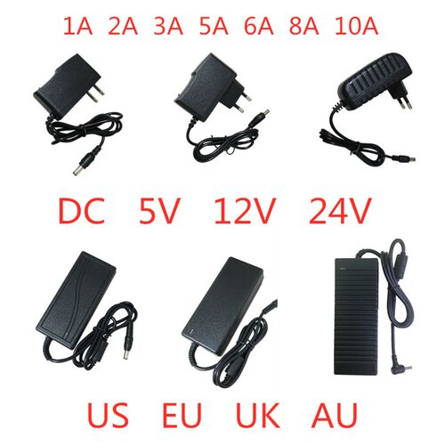 5V 12V 24V 1A 2A 3A 5A 6A 8A 10A Power Supply AC DC Adapter