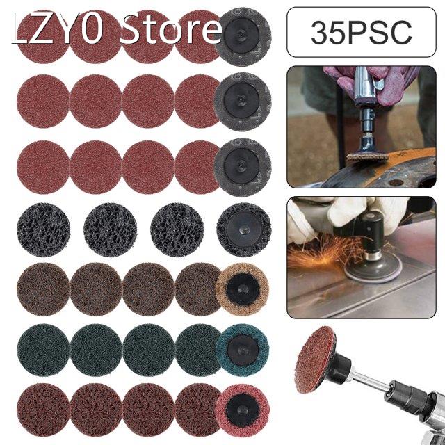35Pcs 2Inch Abrasive Disc Quick Change Polishing Wheel R-Typ