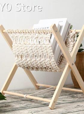 Magazine Rack Foldable Durable Bookshelf Storage Shelf Multi