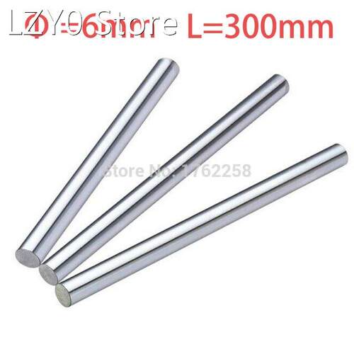 2PCS 6mm x 300mm Linear Shaft 3D Printer Cylinder Liner Rail