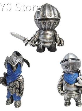 Dwarf Knight Gnomes Guarding Resin Sculpture Ootdoor Gardeni