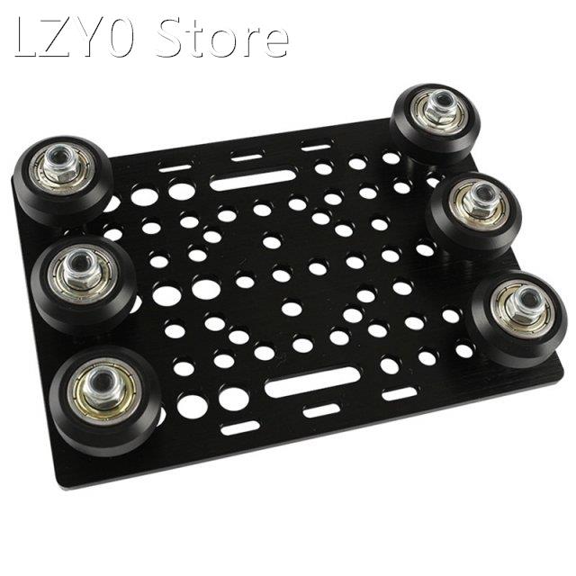 Black Anodized Aluminium V-Slot Gantry Plate Set 20 - 80mm w