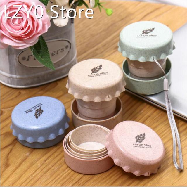 1PC Portable Straw Wheat Plastic Coffee Cup Outdoor Activiti
