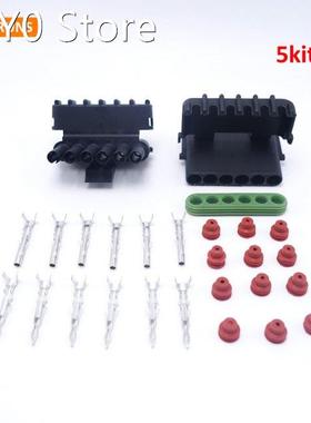 5 Sets Kits 6 Pin Way Brand New Delphi Waterproof Sealed Ele