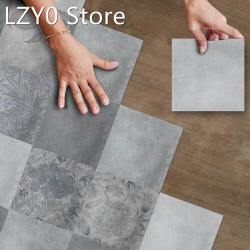 10PCS Morris Abstract Floor Stickers DIY Anti-Slip Self-Adh