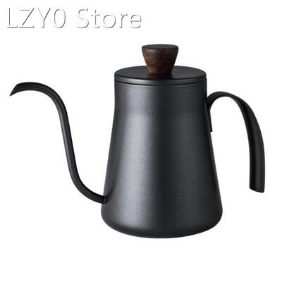 Black Gooseneck Long-Mouthed Handmade Coffee Pot 400ml Pour