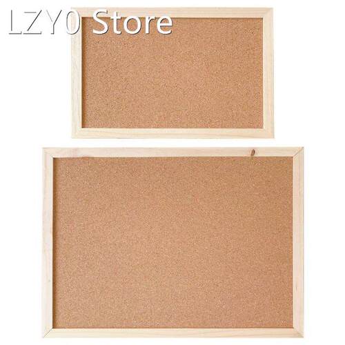 Cork Wood Wall Hanging Message Bulletin Board Frame Notice N