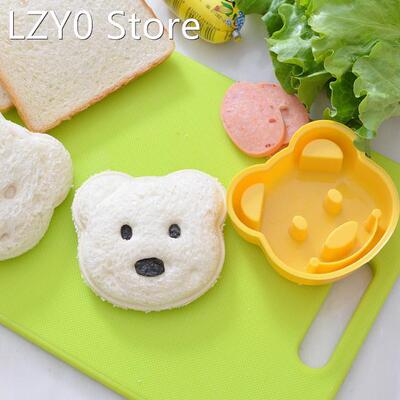 Cute Yellow Little Bear Shape Sandwich Mold Bread Cookie Cak
