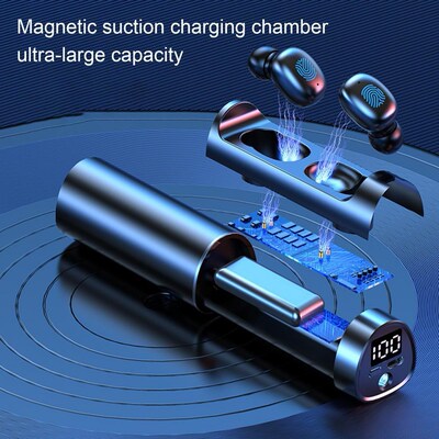 N21 TWS Bluetooth 5.2 LED Power Display Waterproof Wireless