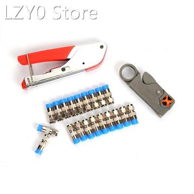 Coaxial Cable Crimping Tool Wire Stripper F Connector Networ
