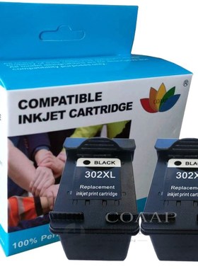 Black Refilled ink cartridge for hp 302 XL F6U68AE For HP De