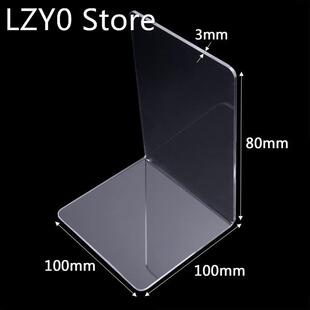 1 Pairs Plastic Clear Acrylic Bookend Organizer Stand Statio