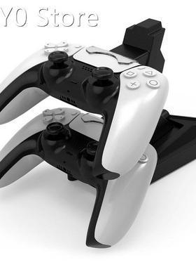For PS5 Controller Charger Cradle Stand Dual USB Charging St