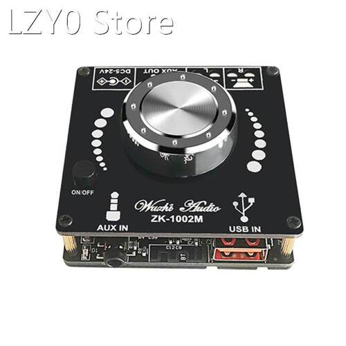 ZK-1002M 100W+100W Bluetooth-compatible 5.0 Power Audio Ampl