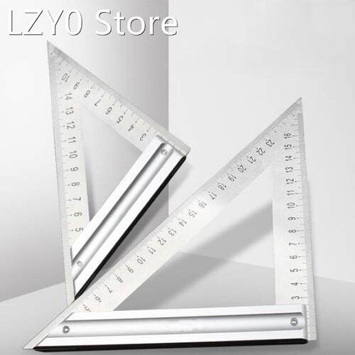 90 Degree Square Ruler Triangle Ruler Stainless Steel Multi-